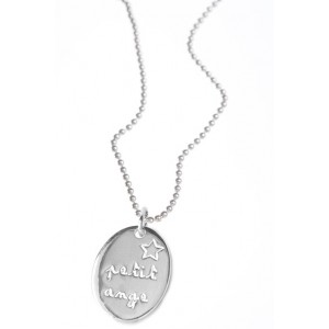 M&eacute;daille ovale 'petit ange'