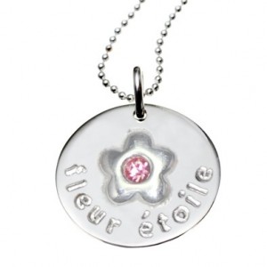 collier fleur &eacute;toile