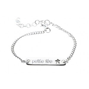 gourmette plaque 'petite f&eacute;e'